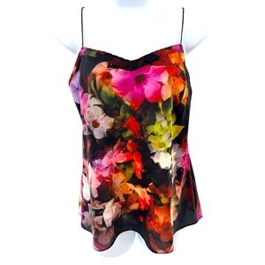 Ted Baker Cynaria Printed Scallop Edge Cami Floral Camisole Top Size L Chic Bold
